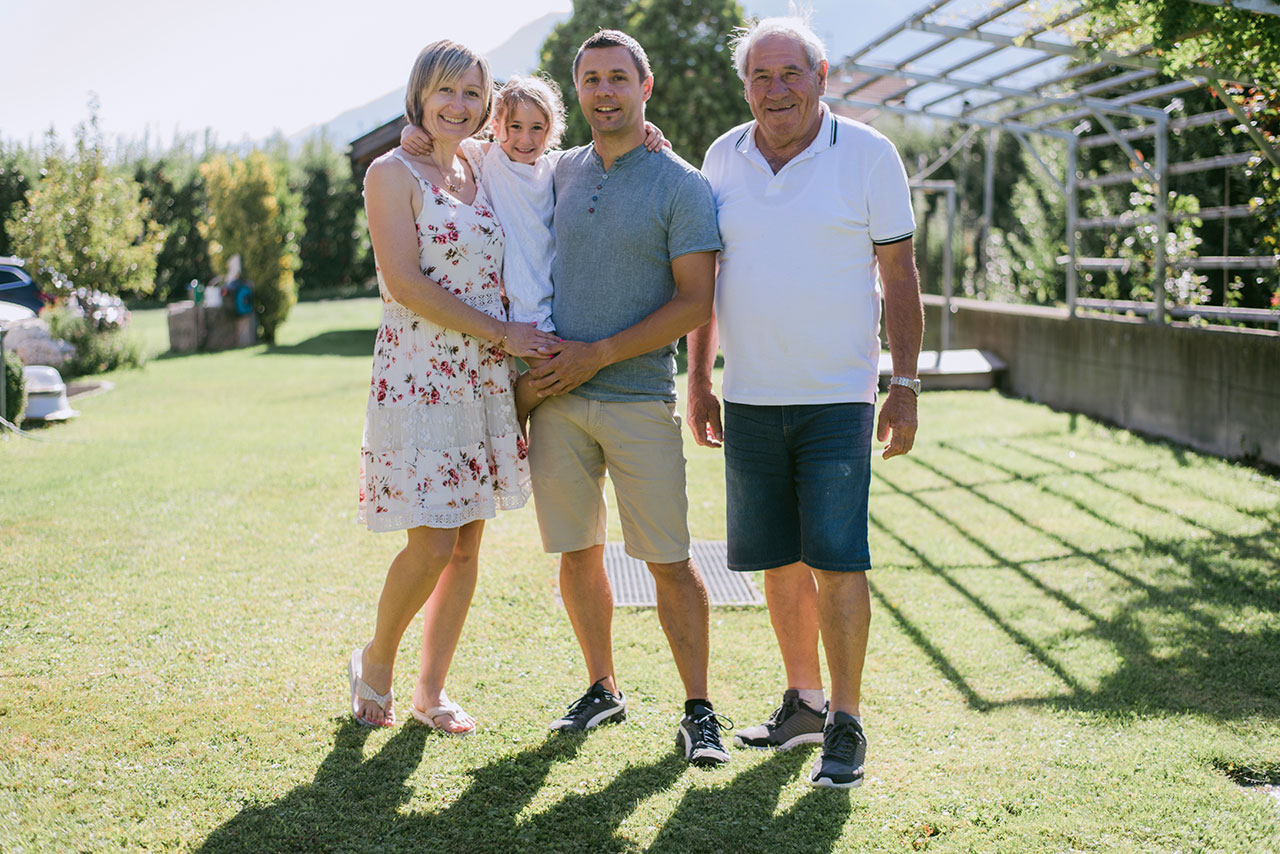 Familie Gluderer vom Obstgarten